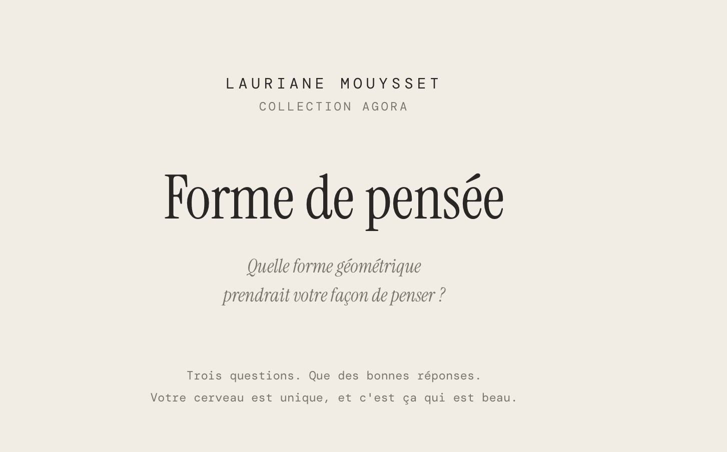 Forme de pensée